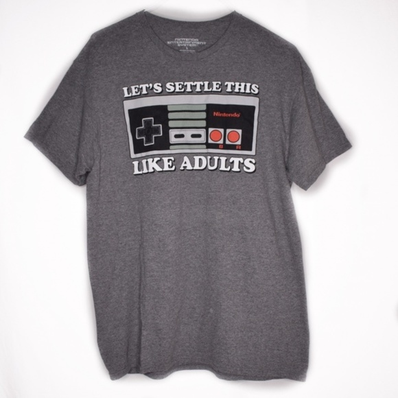 Nintendo Other - Nintendo Let’s Settle This Like Adults Tee Large